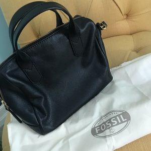 Fossil Black Satchel